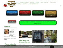 Tablet Screenshot of campingandfishingcalifornia.com